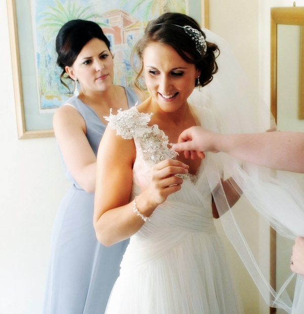 Bridal hair with accessories
