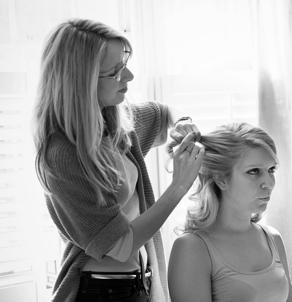 Claire Nicole wedding hair and makeup